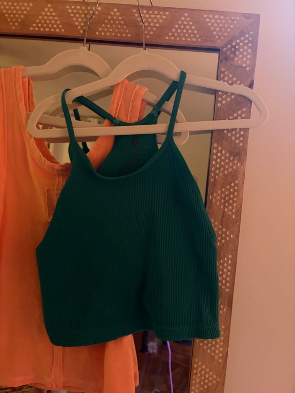 FP Movement by Free People Emerald Ribbed Cropped Cami